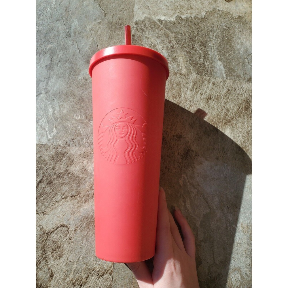Starbucks Rare Matte Red Tumbler 24oz Cold Venti